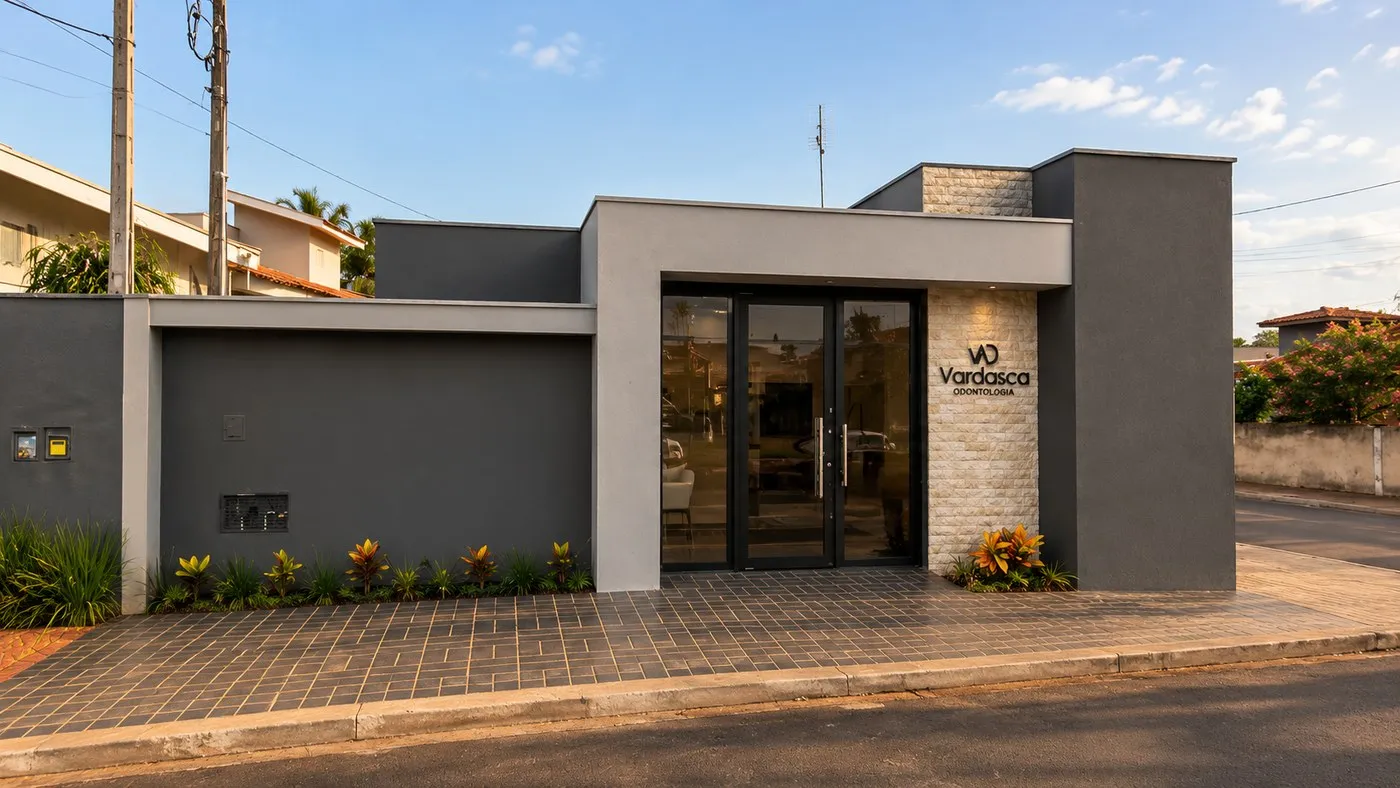 Fachada da Odontologia Vardasca, em Ituverava